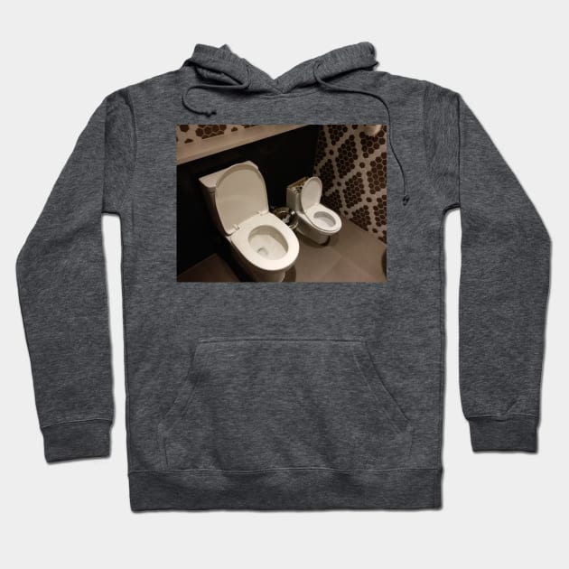 Dual toilets Hoodie by Stephfuccio.com